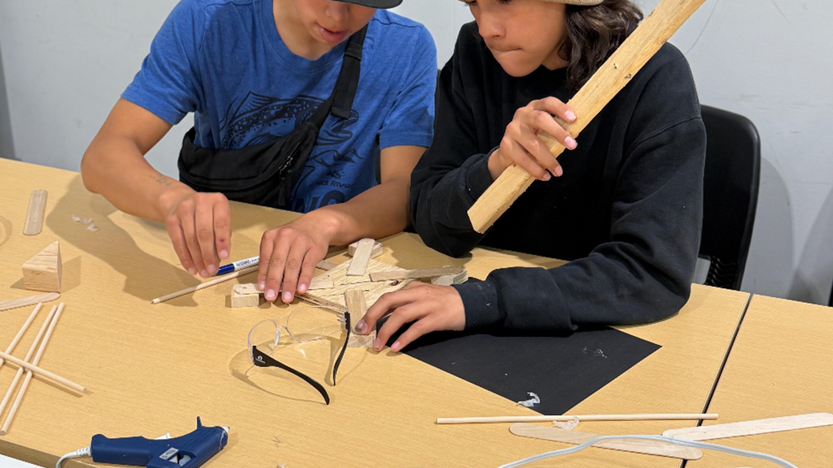 First Nations students participating in STEM program activities